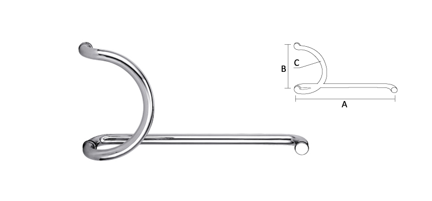 Glass Door handle,Stainless Steel/Shower handle